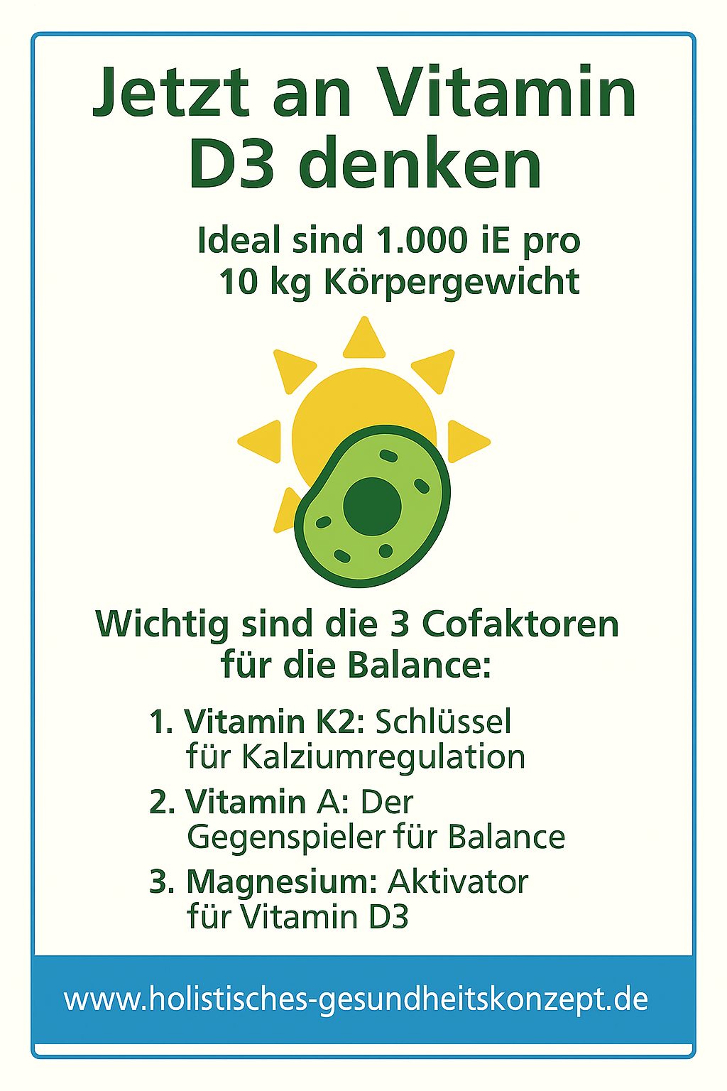 Vitamin D3 Gesundheitsimpuls