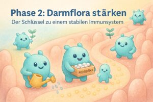 Mehr über den Artikel erfahren Phase 2: Aufbau der Darmflora – so gewinnt dein Körper seine Balance zurück