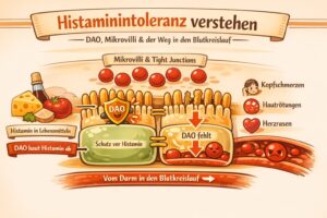 Mehr über den Artikel erfahren Histaminintoleranz – Ursachen, Symptome, Ernährung & hilfreiche Maßnahmen