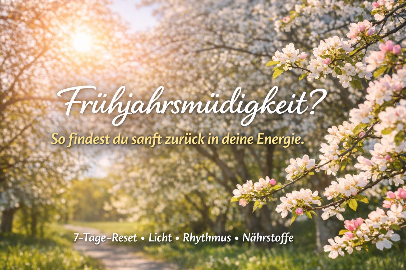 Du betrachtest gerade Frühjahrsmüdigkeit: Warum so viele Menschen im Frühling „hängen“ – und wie du deinen Körper sanft in den neuen Rhythmus begleitest