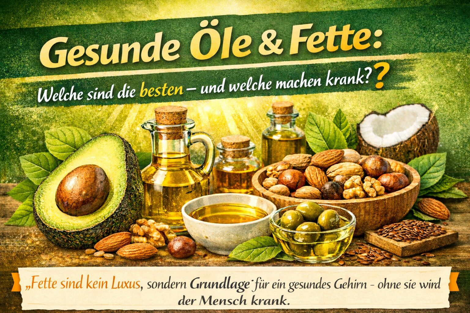 Mehr über den Artikel erfahren Gesunde Öle & Fette – warum sie lebenswichtig sind und wie du die richtigen auswählst