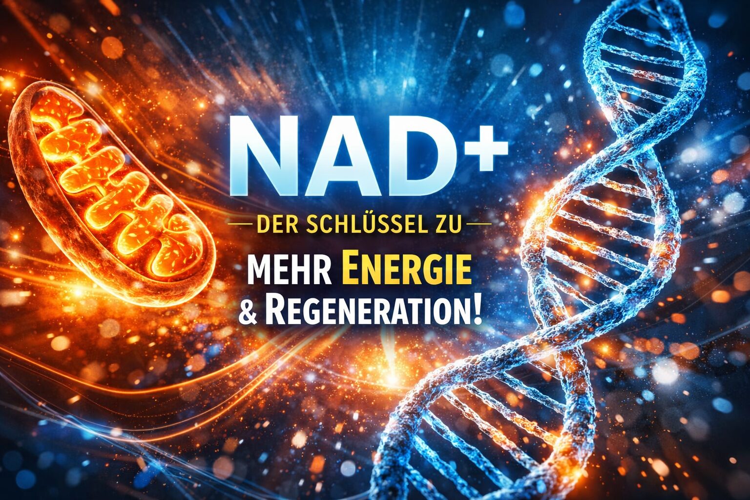 Du betrachtest gerade Wie NAD⁺ deine Zellenergie steuert – und wie Stress & Alter deine NAD⁺‑Reserven beeinflussen