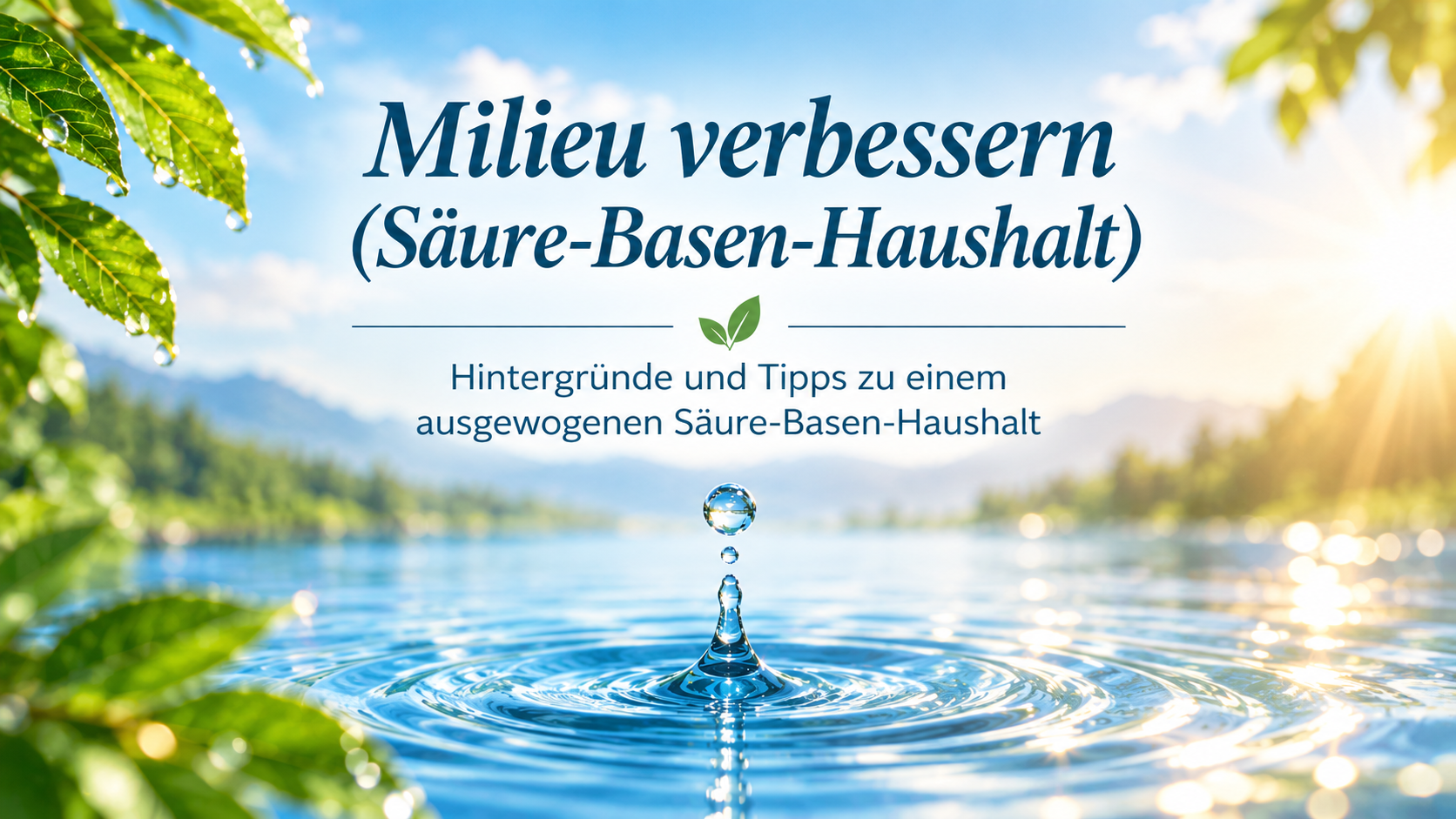 Milieu verbessern – Säure-Basen-Haushalt
